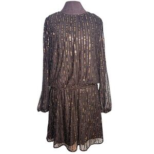 White House Black Market Sequin Blousen Dress